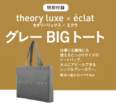 eclat エクラ 2017年 10月号 【付録】 Theory luxe セオリーリュクス