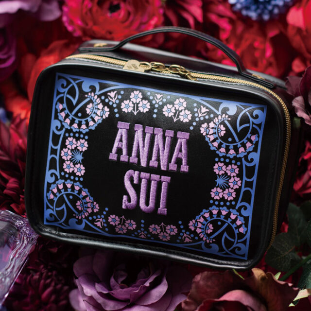 Anna Sui Collection Book 仕切りが動くコスメポーチ Flowers Embroidery 付録 アナスイ 仕切りが動くコスメ ポーチ 雑誌付録ダイアリー 発売予定 レビューブログ