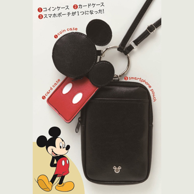 Disney MICKEY MOUSE 3連ショルダーバッグBOOK 【付録】 ディズニー